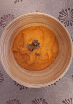 Une photo de Purée Butternut et lait de coco