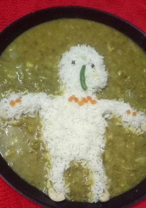 A picture of Daal Rice.