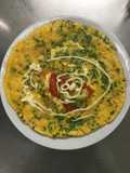 Trứng chiên mayonaise và phô mai con bò cười