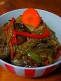 Salteado de verduras al wok