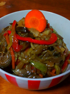 Una foto de Salteado de verduras al wok