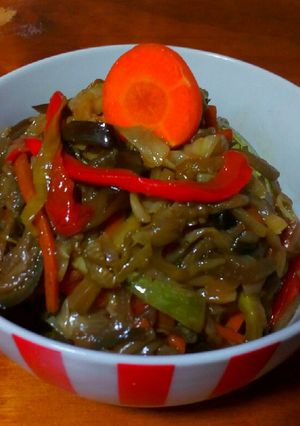Una foto de Salteado de verduras al wok