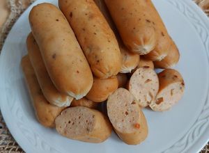 Foto resep Homemade Chicken Bratwurst