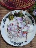 Lawar Terung Bersama Ikan Bakar