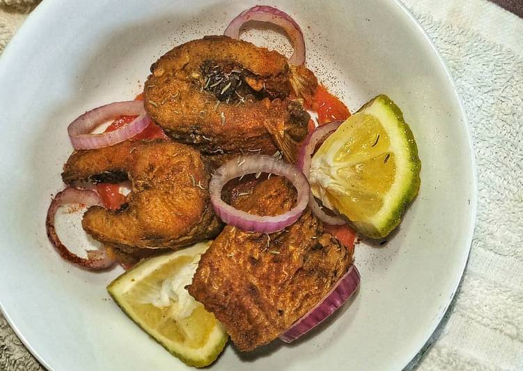 How to Make Ultimate Panfried Paprika Ayu Fish || Hot Fried Fish