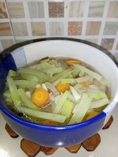 Foto resep Sayur bening labu Siam & wortel sat set