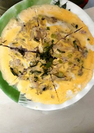 Hình của món Chả trứng thịt bằm.