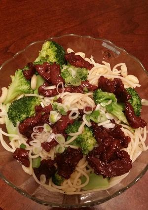 A picture of Pasta 'n Broccoli and Sweet Ham.