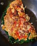 Trứng cuộn thịt bacon và kale