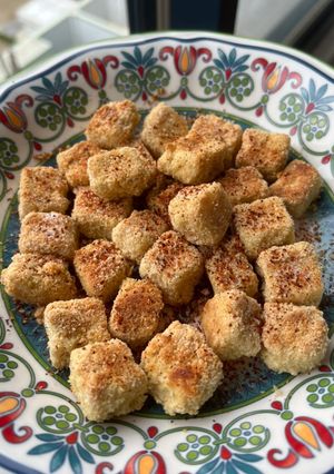 Foto resep Popcorn Tahu Oven (Tepung Almond)