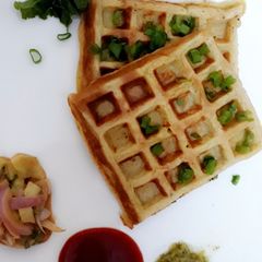 A picture of POTATO WAFFLES   #cookwithtehmina.
