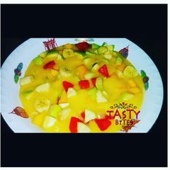 A picture of Fruit custard.