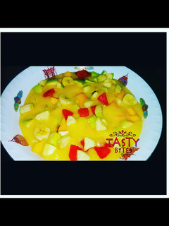 A picture of Fruit custard.