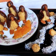 A picture of Chocolate Khoya Penguins.