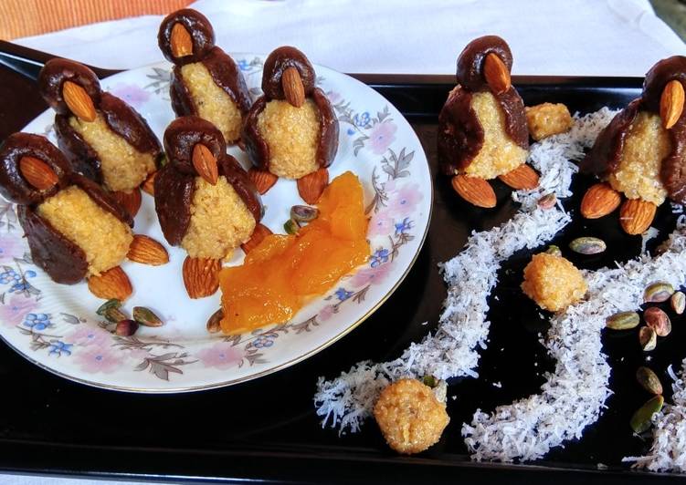 Recipe of Quick Chocolate Khoya Penguins