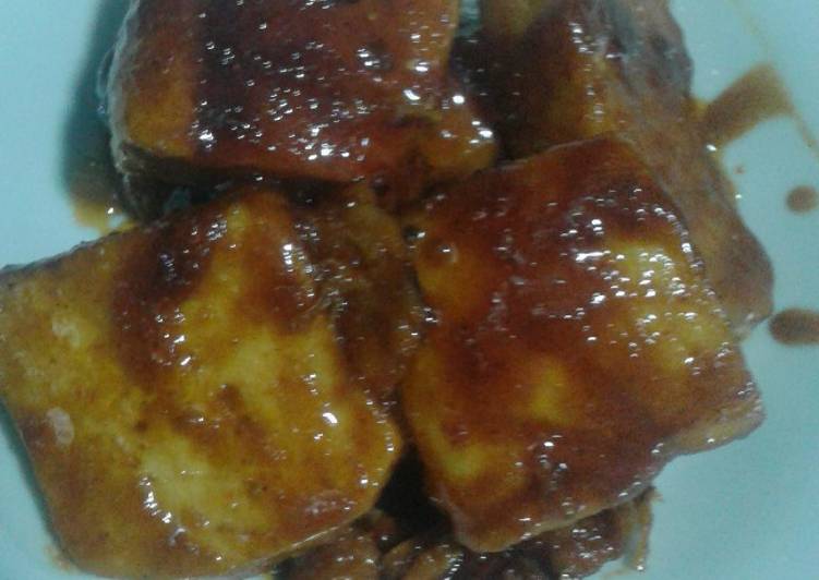 Tahu tempe bacem simple