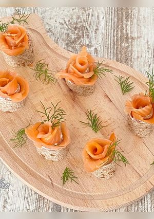 Une photo de Wrap au saumon fumé
