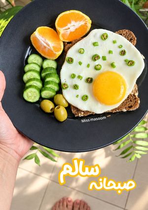عکسی از دستور صبحانه سالم