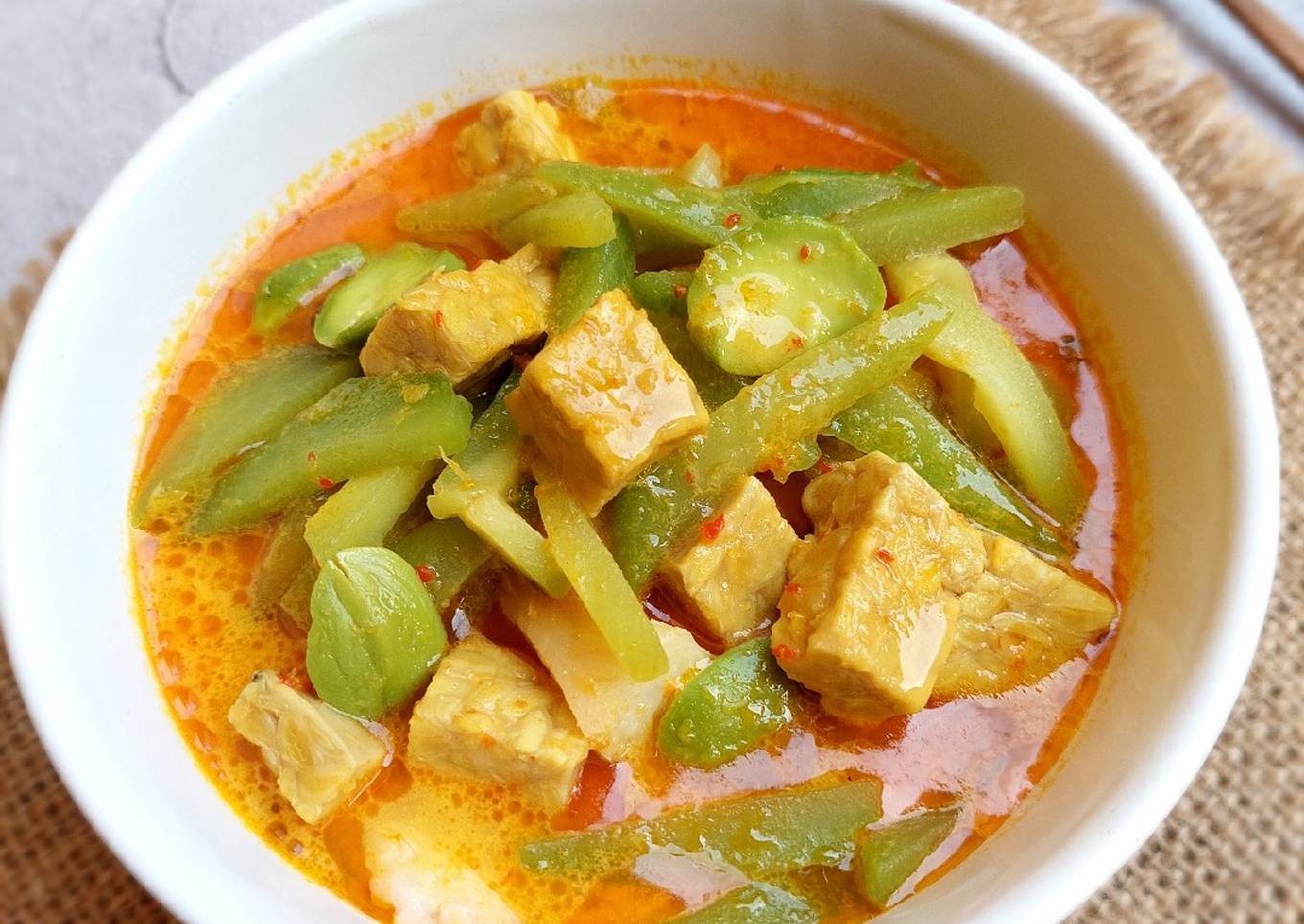 211. Sayur Godog Betawi Labu Siam Tempe Semangit