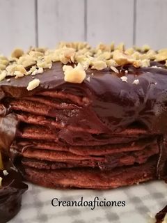 Una foto de Tortitas de avellana, sabor nutella