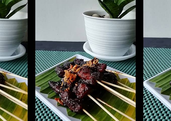 Bagaimana Membuat 660.Sate Goreng Daging berlemak Anti Gagal