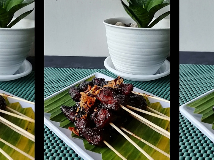 Cara Buat 660.Sate Goreng Daging berlemak Kekinian