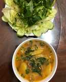 Canh chua sò huyết