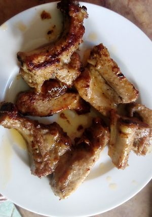 Hình của món Sườn nướng mật ong.