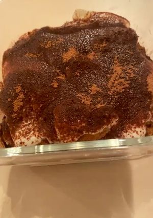 Una foto de Tiramisú saludable