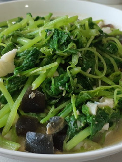 金銀蛋炒莧菜 的食譜成品照片
