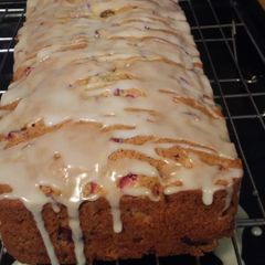 A picture of Glazed Cranberry Orange Bread.
