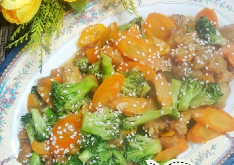 Langkah Menyiapkan Cah Ayam Brokoli Wortel, Anti Gagal