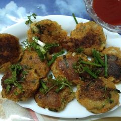 A picture of Left Over Semolina Upma Cutlet.