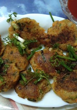 A picture of Left Over Semolina Upma Cutlet.