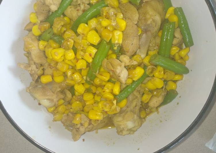 Resep Tumis Ayam buncit (s) jagung manis, Enak Banget