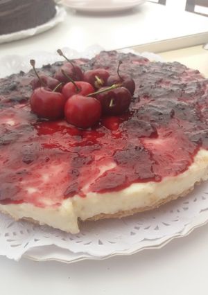 Una foto de Tarta de galletitas maría y mascarpone
