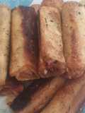Rollitos de queso y dulce de leche