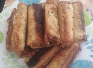 Una foto de Rollitos de queso y dulce de leche