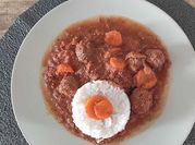 Une photo de boulettes de bœuf haché