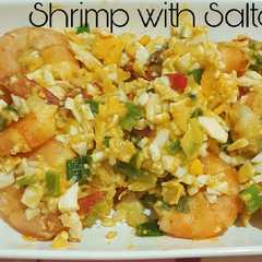 A picture of Udang Goreng Telur Asin / Shrimp Salted Egg - DEBM.