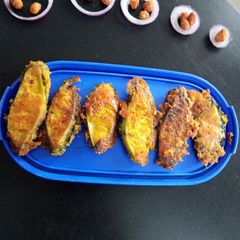 A picture of Karela fry.