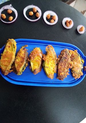 A picture of Karela fry.