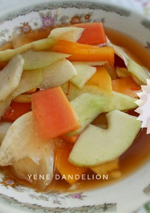 Foto resep Asinan Rujak Buah Segar #Dandelion