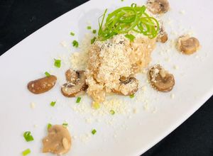 Una foto de Risotto al funghi
