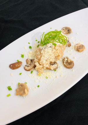 Una foto de Risotto al funghi