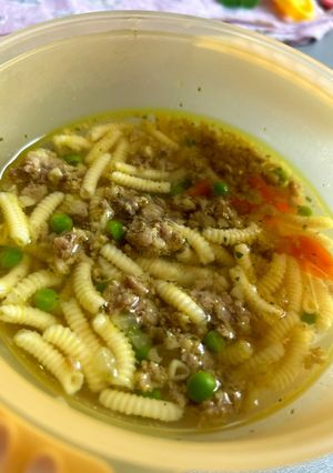 Darált húsleves recept fotója