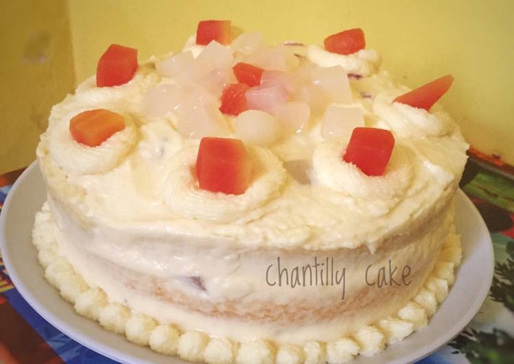 Cara Gampang Membuat Chantilly cake, Enak
