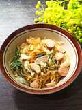 Bihun goreng sosis bakso sayuran