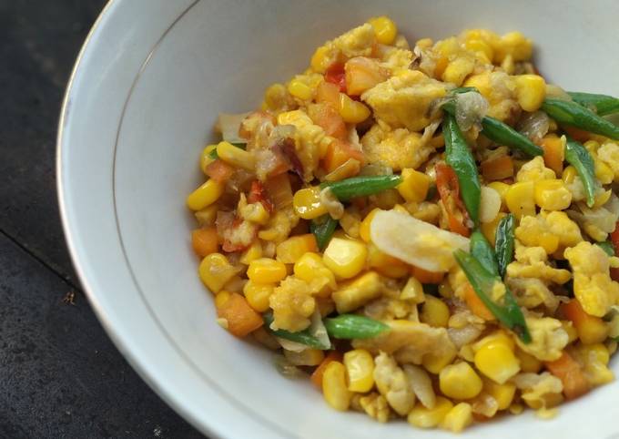 Ternyata ini lho! Cara gampang bikin Orak-arik Jagung Sederhana ala Dapur Rumah  menggugah selera
