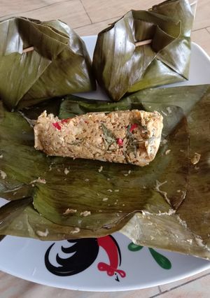 Foto resep "Botok Tempe teri daun selasih"😘👍